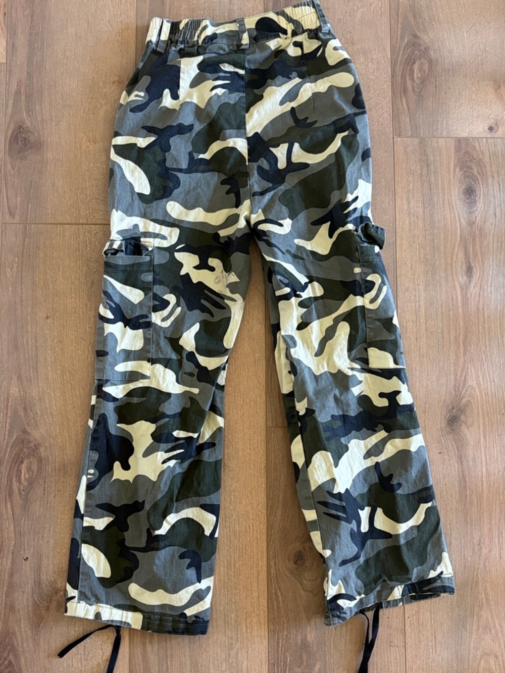 Camo Cargo Pants - Green, Olive, Black - Picture 2 of 3